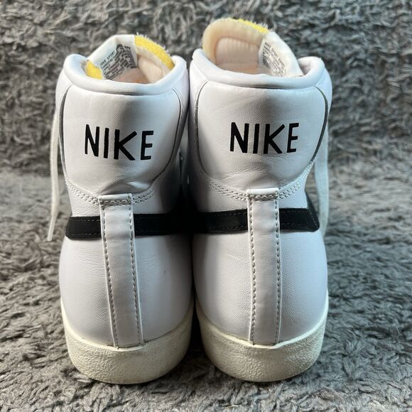 Nike Blazer Mid 77 VNTG Leather Men Size 14 White Black Used BQ6806-100 main image 5